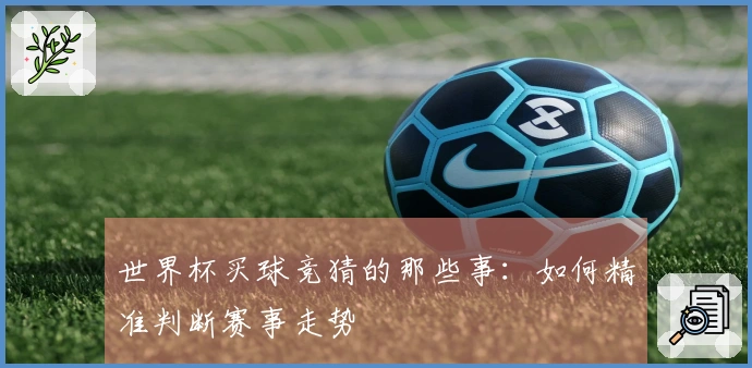 世界杯买球竞猜的那些事：如何精准判断赛事走势